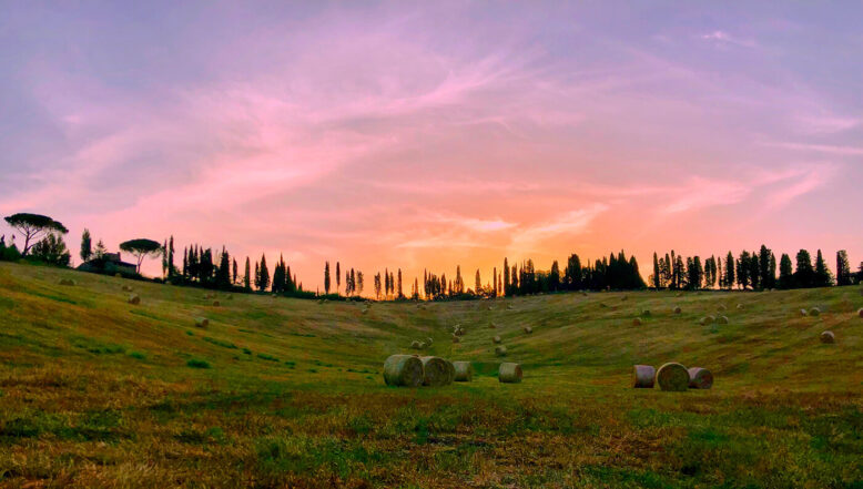 Alba nelle colline pisa, Ghizzano di Peccioli